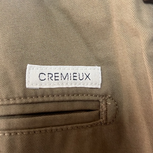 New Men’s Daniel Crimeux classics salon pant dark khaki size 34x34 cuffed bottom - Picture 5 of 5